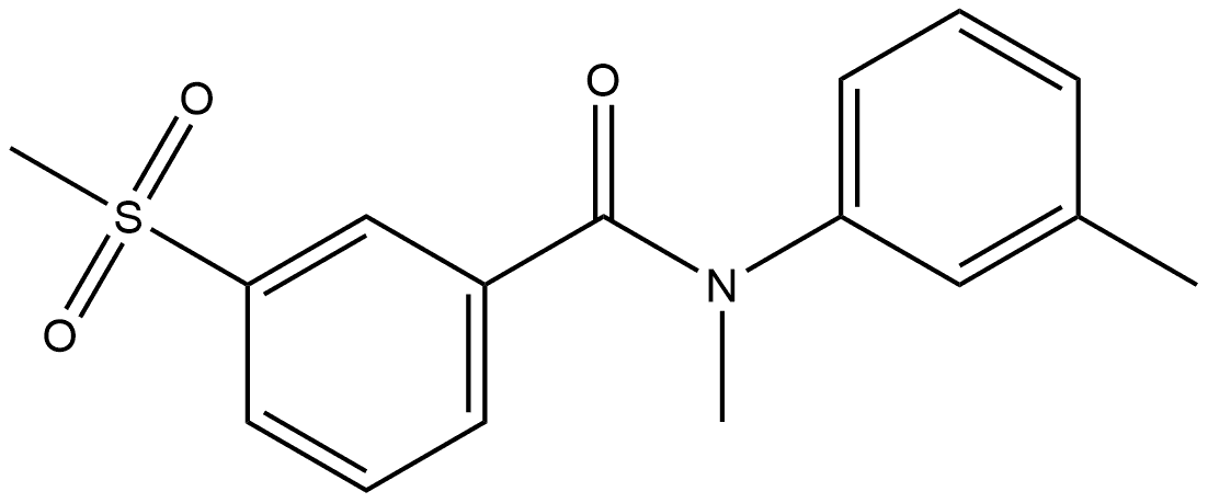 N-Methyl-N-(3-methylphenyl)-3-(methylsulfonyl)benzamide Structure