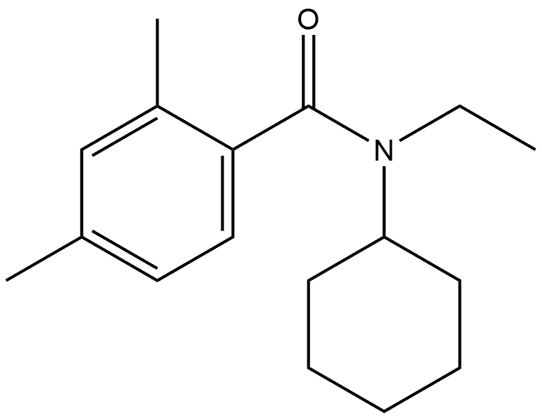 N-Cyclohexyl-N-ethyl-2,4-dimethylbenzamide Structure