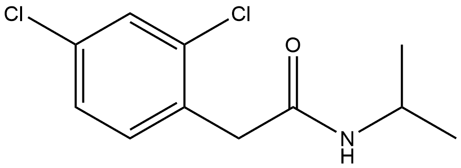 2,4-Dichloro-N-(1-methylethyl)benzeneacetamide Structure