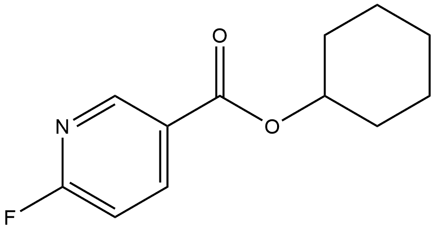 Cyclohexyl 6-fluoro-3-pyridinecarboxylate Structure