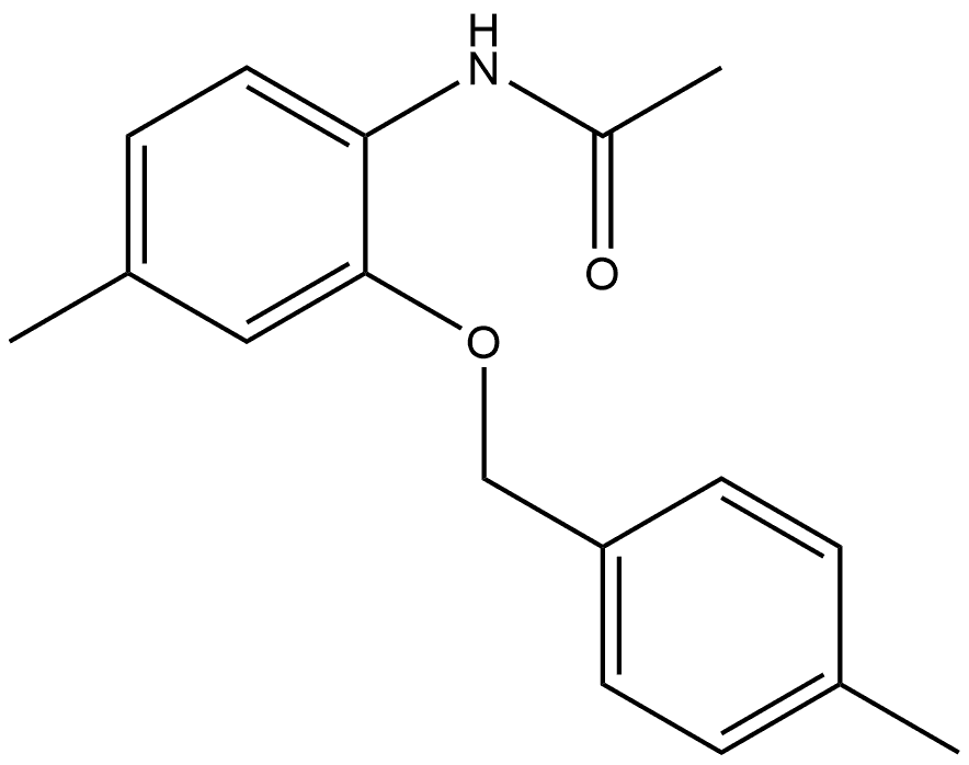 N-[4-Methyl-2-[(4-methylphenyl)methoxy]phenyl]acetamide Structure