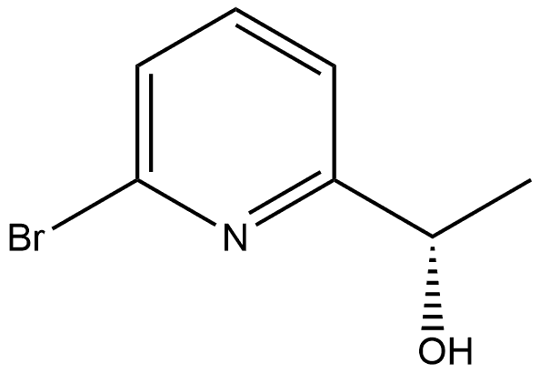 (S)-1-(6-bromopyridin-2-yl)ethanol 구조식 이미지