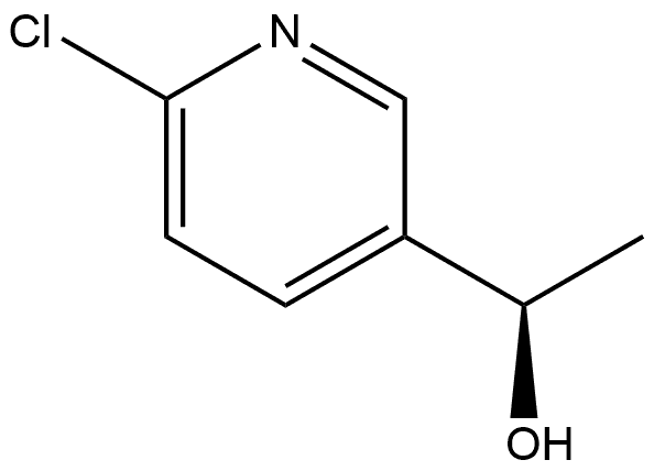 3-Pyridinemethanol, 6-chloro-α-methyl-, (αR)- Structure