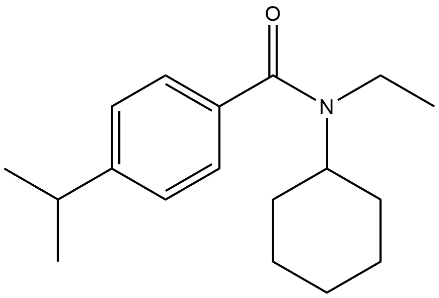 N-Cyclohexyl-N-ethyl-4-(1-methylethyl)benzamide Structure