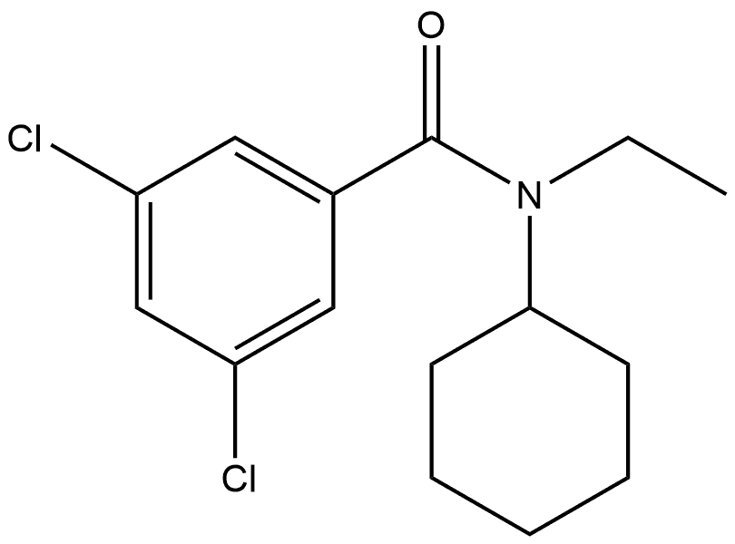 3,5-Dichloro-N-cyclohexyl-N-ethylbenzamide Structure