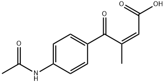 2-Butenoic acid, 4-[4-(acetylamino)phenyl]-3-methyl-4-oxo-, (Z)- (9CI) Structure