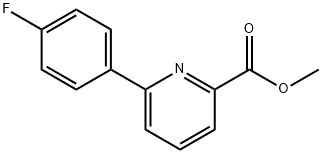 2-Pyridinecarboxylic acid, 6-(4-fluorophenyl)-, methyl ester Structure