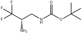 (2S)-(2-Amino-3,3,3-trifluoro-propyl)-carbamic acid tert-butyl ester Structure