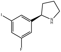 2-(3-fluoro-5-iodophenyl)pyrrolidine Structure