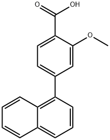 2-Methoxy-4-(naphthalen-1-yl)benzoic acid Structure