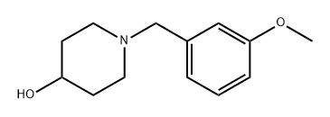 4-Piperidinol, 1-[(3-methoxyphenyl)methyl]- Structure