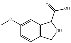 1H-Isoindole-1-carboxylic acid, 2,3-dihydro-6-methoxy- Structure