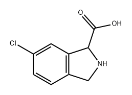 6-chloro-2,3-dihydro-1H-isoindole-1-carboxylic acid Structure