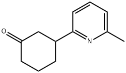 Cyclohexanone, 3-(6-methyl-2-pyridinyl)- Structure