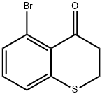 4H-1-Benzothiopyran-4-one, 5-bromo-2,3-dihydro- Structure