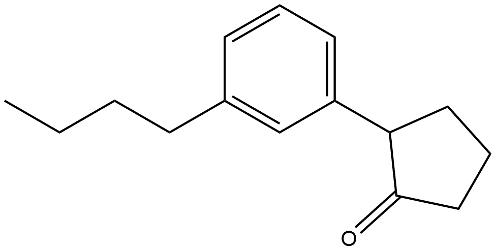 2-(3-Butylphenyl)cyclopentanone Structure