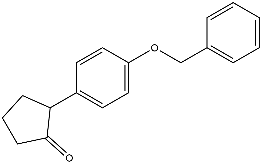 2-[4-(Phenylmethoxy)phenyl]cyclopentanone Structure