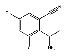 Benzonitrile, 2-(1-aminoethyl)-3,5-dichloro- Structure