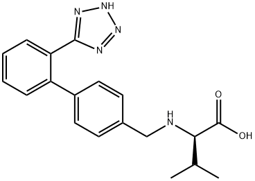 D-Valine, N-[[2'-(2H-tetrazol-5-yl)[1,1'-biphenyl]-4-yl]methyl]- Structure