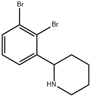 2-(2,3-dibromophenyl)piperidine Structure