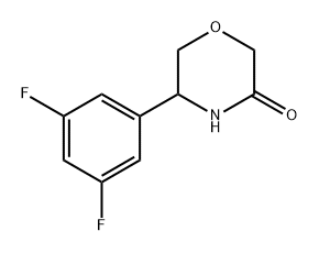 5-(3,5-difluorophenyl)morpholin-3-one 구조식 이미지