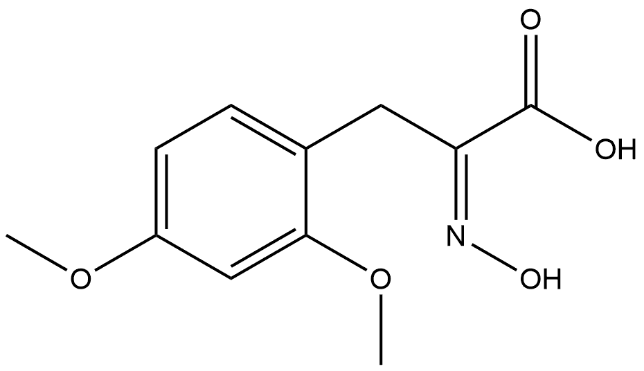 Benzenepropanoic acid, α-(hydroxyimino)-2,4-dimethoxy-, (Z)- (9CI) Structure