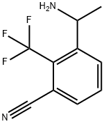 Benzonitrile, 3-(1-aminoethyl)-2-(trifluoromethyl)- 구조식 이미지