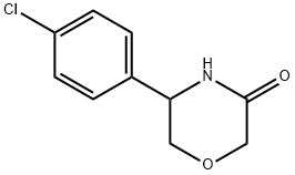 3-Morpholinone, 5-(4-chlorophenyl)- Structure