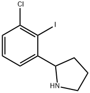 Pyrrolidine, 2-(3-chloro-2-iodophenyl)- Structure