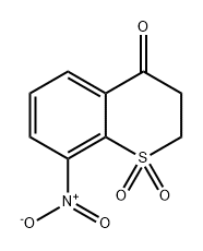 4H-1-Benzothiopyran-4-one, 2,3-dihydro-8-nitro-, 1,1-dioxide Structure