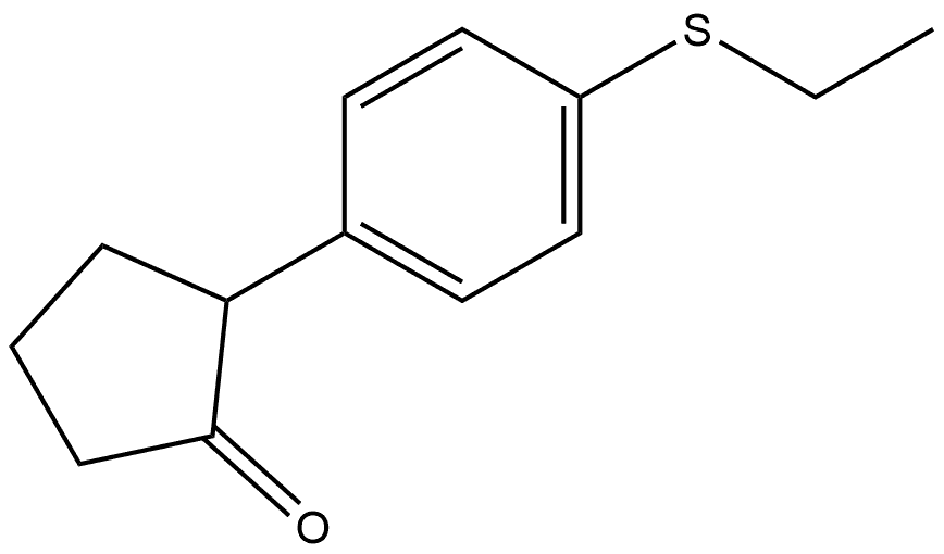 2-[4-(Ethylthio)phenyl]cyclopentanone Structure