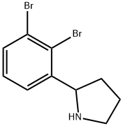 Pyrrolidine, 2-(2,3-dibromophenyl)- Structure