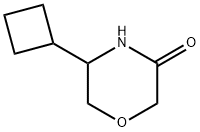 5-Cyclobutyl-3-morpholinone Structure