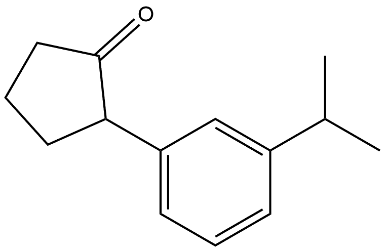 2-[3-(1-Methylethyl)phenyl]cyclopentanone Structure