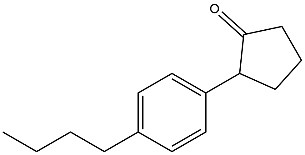 2-(4-Butylphenyl)cyclopentanone Structure