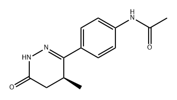 Acetamide, N-[4-[(4S)-1,4,5,6-tetrahydro-4-methyl-6-oxo-3-pyridazinyl]phenyl]- Structure