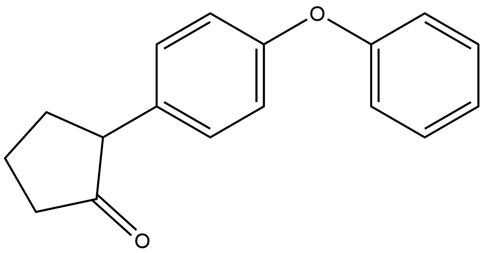 2-(4-Phenoxyphenyl)cyclopentanone Structure