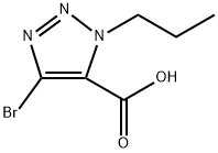 4-Bromo-1-propyl-1H-1,2,3-triazole-5-carboxylic acid Structure