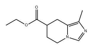 Imidazo[1,5-a]pyridine-7-carboxylic acid, 5,6,7,8-tetrahydro-1-methyl-, ethyl ester Structure