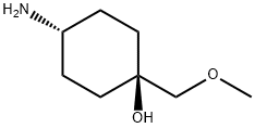 Cyclohexanol, 4-amino-1-(methoxymethyl)-, cis- Structure