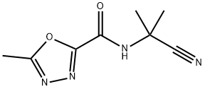 N-(2-CYANOPROPAN-2-YL)-5-METHYL-1,3,4-OXADIAZOLE-2-CARBOXAMIDE Structure