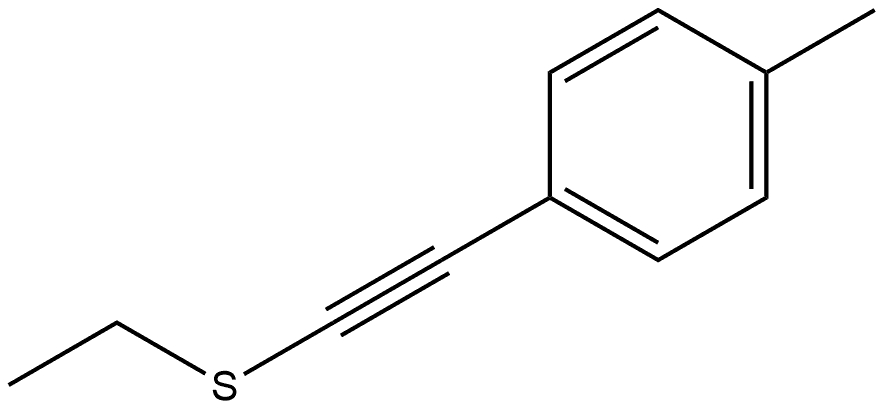 1-[2-(Ethylthio)ethynyl]-4-methylbenzene Structure