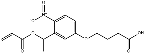 4-(3-(1-(acryloyloxy)ethyl)-4-nitrophenoxy)butanoic acid Structure