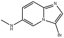 Imidazo[1,2-a]pyridin-6-amine, 3-bromo-N-methyl- Structure