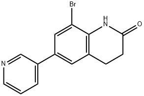 2(1H)-Quinolinone, 8-bromo-3,4-dihydro-6-(3-pyridinyl)- Structure