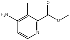 2-Pyridinecarboxylic acid, 4-amino-3-methyl-, methyl ester Structure