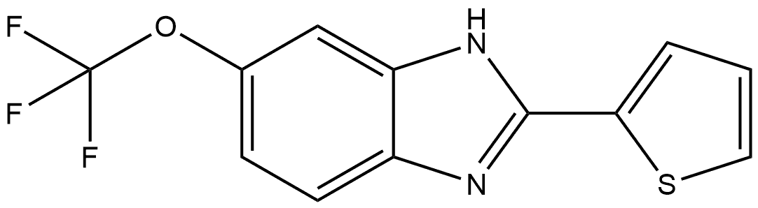 2-(thiophen-2-yl)-5-(trifluoromethoxy)-1H-1,3-benzodiazole Structure