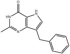 7-Benzyl-2-methyl-3H-pyrrolo[3,2-d]pyrimidin-4(5H)-one 구조식 이미지