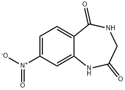 1H-1,4-Benzodiazepine-2,5-dione, 3,4-dihydro-8-nitro- 구조식 이미지