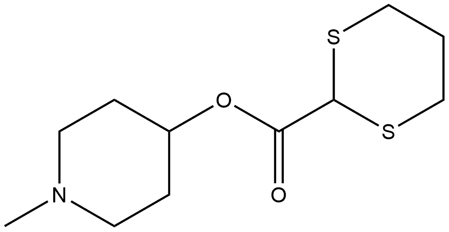 1-Methyl-piperidin-4-yl 1,3-dithiane-2-carboxylate Structure